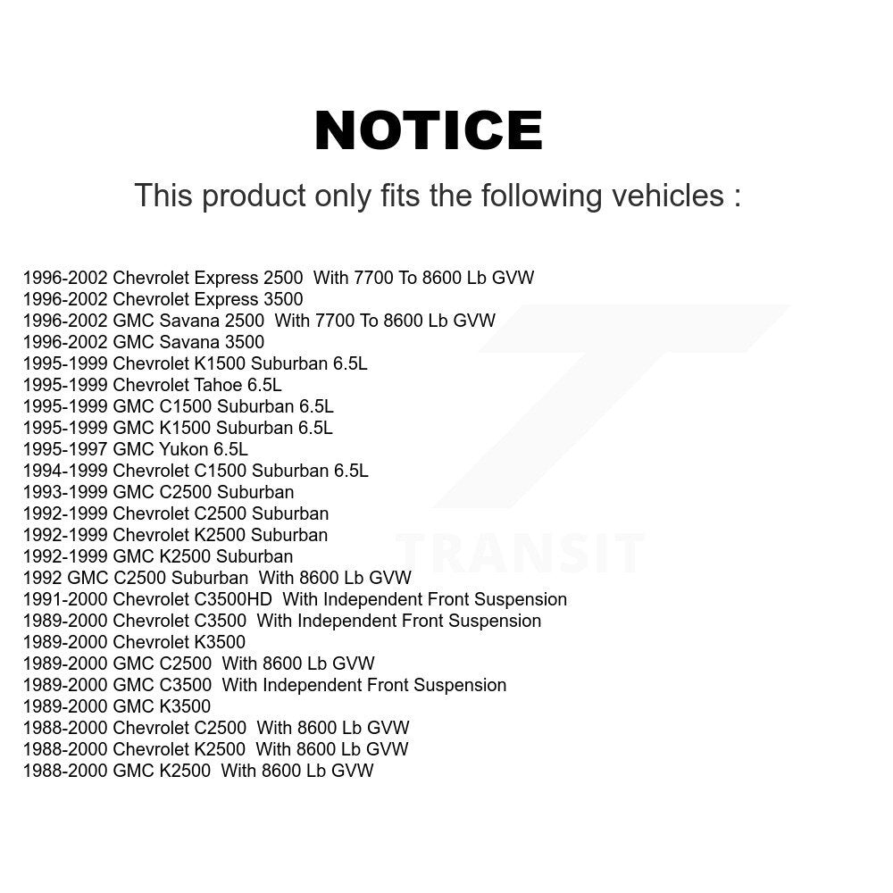 Rotule de Suspension supérieure avant, pour Chevrolet GMC K2500 C2500 K3500 C3500 350