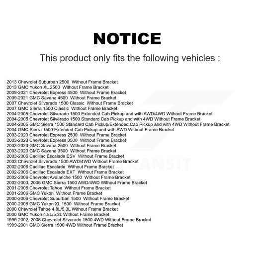 Bras de renvoi de direction avant, pour Chevrolet GMC Silverado 1500 Sierra Savana 2500 XL