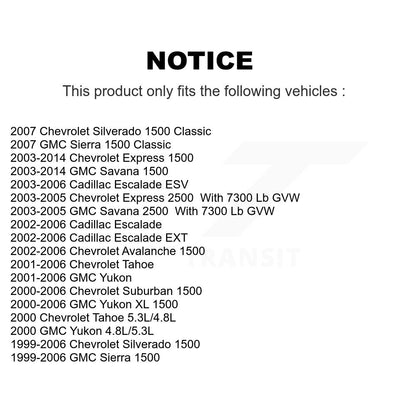 Rotule de Suspension supérieure avant pour Chevrolet GMC Silverado 1500 Sierra Yukon