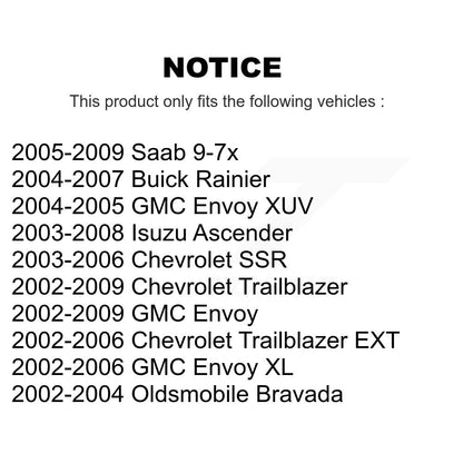 Rotule de Suspension supérieure avant, pour Chevrolet GMC Trailblazer Envoy XL EXT SS