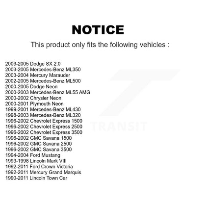 Kit de lien de barre stabilisatrice de Suspension pour Ford Mustang Lincoln Town Car Crown Gran
