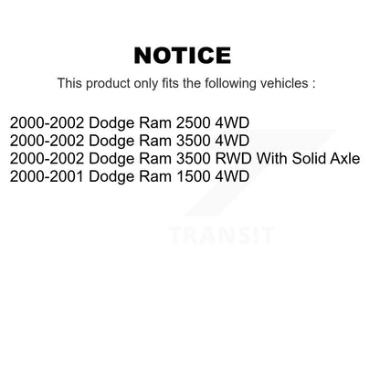 Kit de liaison de barre stabilisatrice de Suspension avant, pour Dodge Ram 2500 1500 3500 TOR-K7453