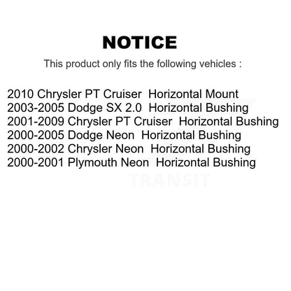 Douille de bras de commande de Suspension avant inférieure avant, pour Chrysler PT Cruiser Neon