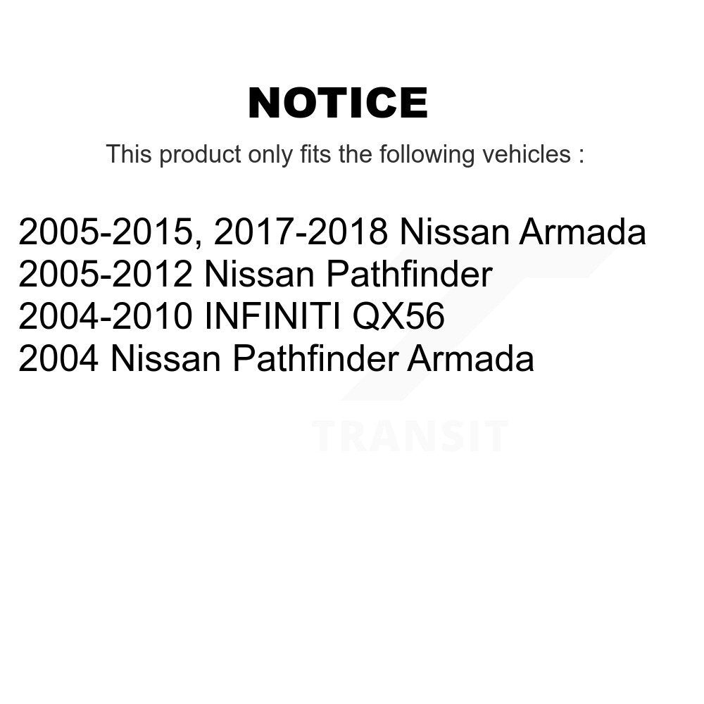 Kit de liaison de barre stabilisatrice de Suspension arrière gauche, pour Nissan Pathfinder Armada QX56