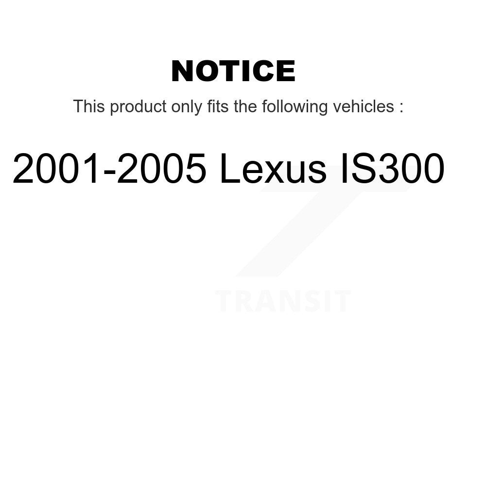 Kit de lien de barre stabilisatrice de suspension avant pour Lexus IS300 2001-2005 TOR-K750062
