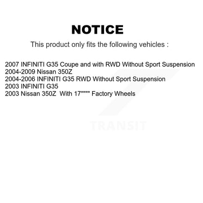 Kit de lien de barre stabilisatrice de Suspension avant gauche pour INFINITI G35 Nissan 350Z