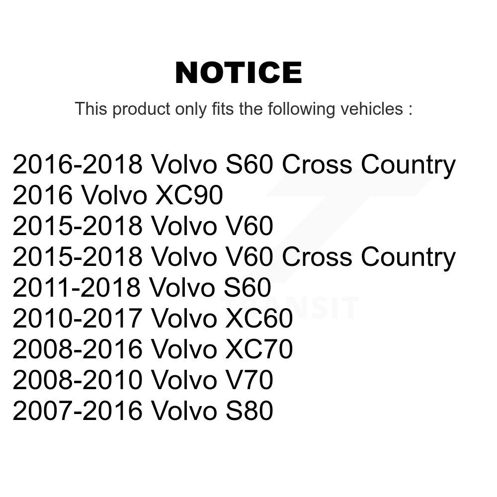 Kit de liaison de barre stabilisatrice de Suspension avant, pour Volvo XC60 XC70 S60 V60 XC90 S80