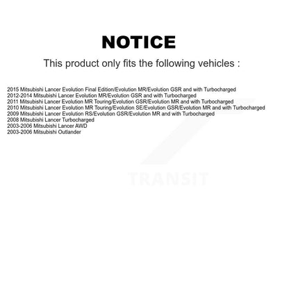 Kit de lien de barre stabilisatrice de Suspension pour Mitsubishi Lancer Outlander TOR-K750196