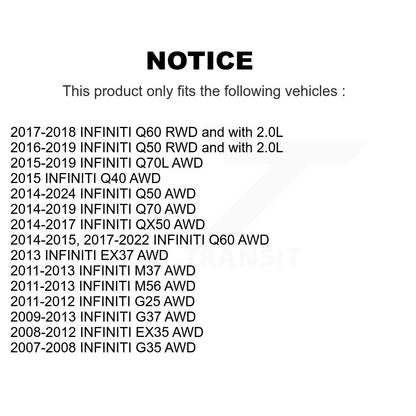 Kit de liaison de barre stabilisatrice de Suspension avant droite, pour INFINITI Q50 G37 QX50 EX35