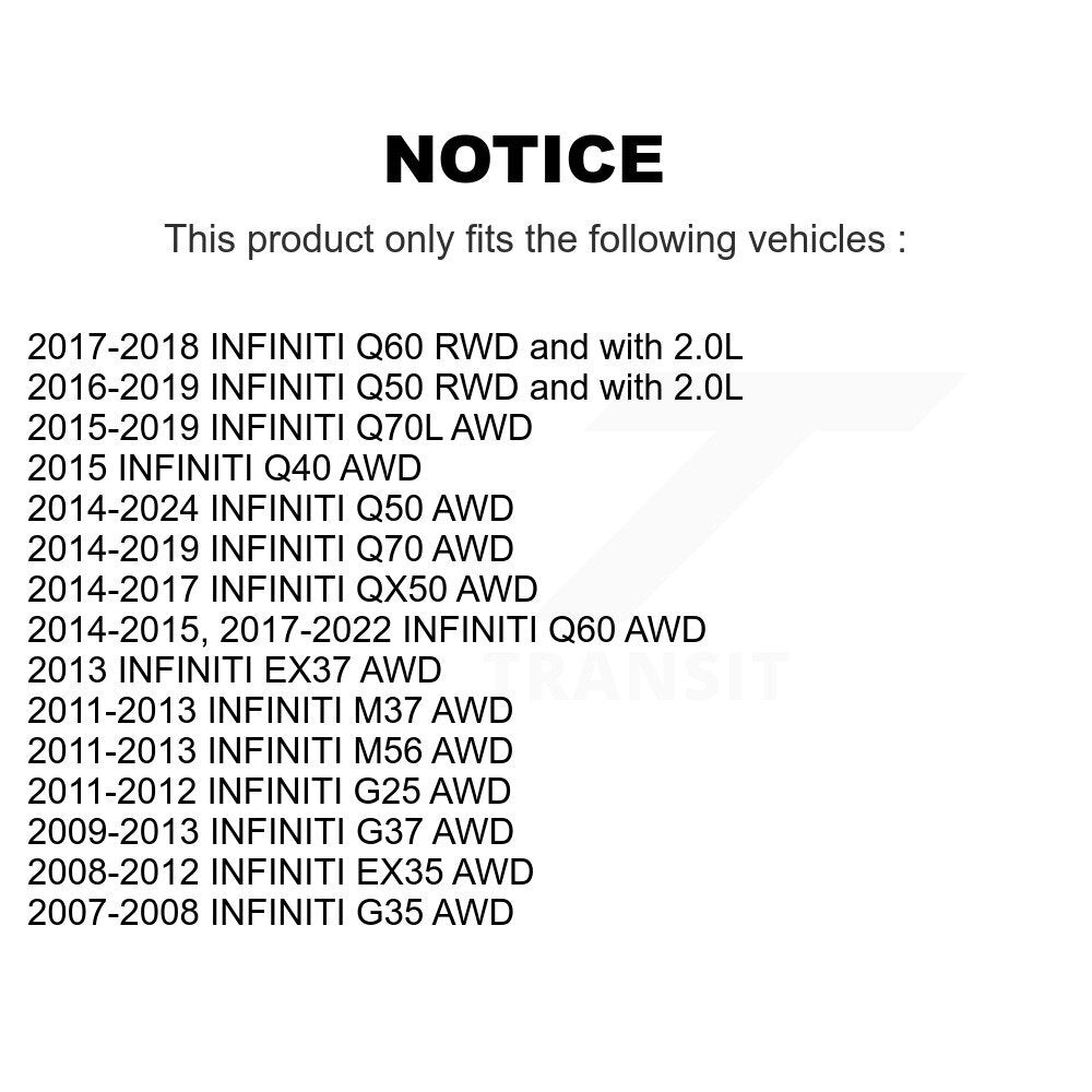 Kit de liaison de barre stabilisatrice de Suspension avant gauche, pour INFINITI Q50 G37 QX50 EX35 G3