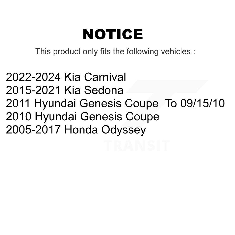 Kit de liaison de barre stabilisatrice de Suspension avant, pour Honda Odyssey Kia Sedona Carnival