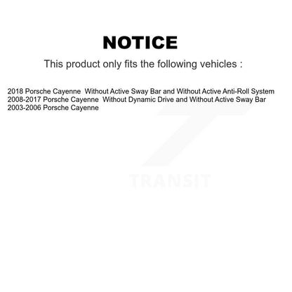 Kit de liaison de barre stabilisatrice de Suspension avant pour Porsche Cayenne TOR-K750378