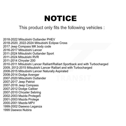Kit de liaison de barre stabilisatrice de Suspension, pour Mitsubishi Jeep RVR Outlander Lancer 200