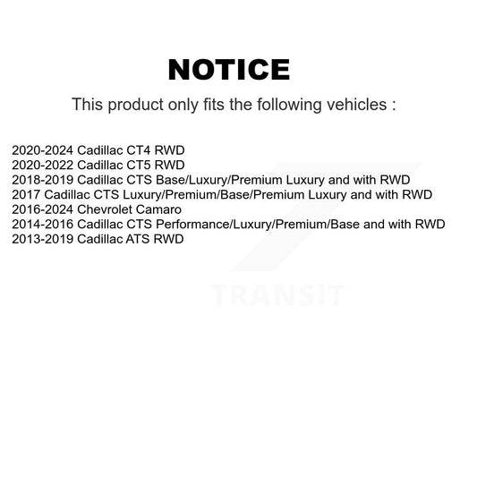 Kit de liaison de barre stabilisatrice de Suspension avant gauche, pour Cadillac Chevrolet Camaro ATS