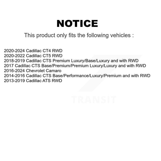 Kit de liaison de barre stabilisatrice de Suspension avant droite, pour Cadillac Chevrolet Camaro AT