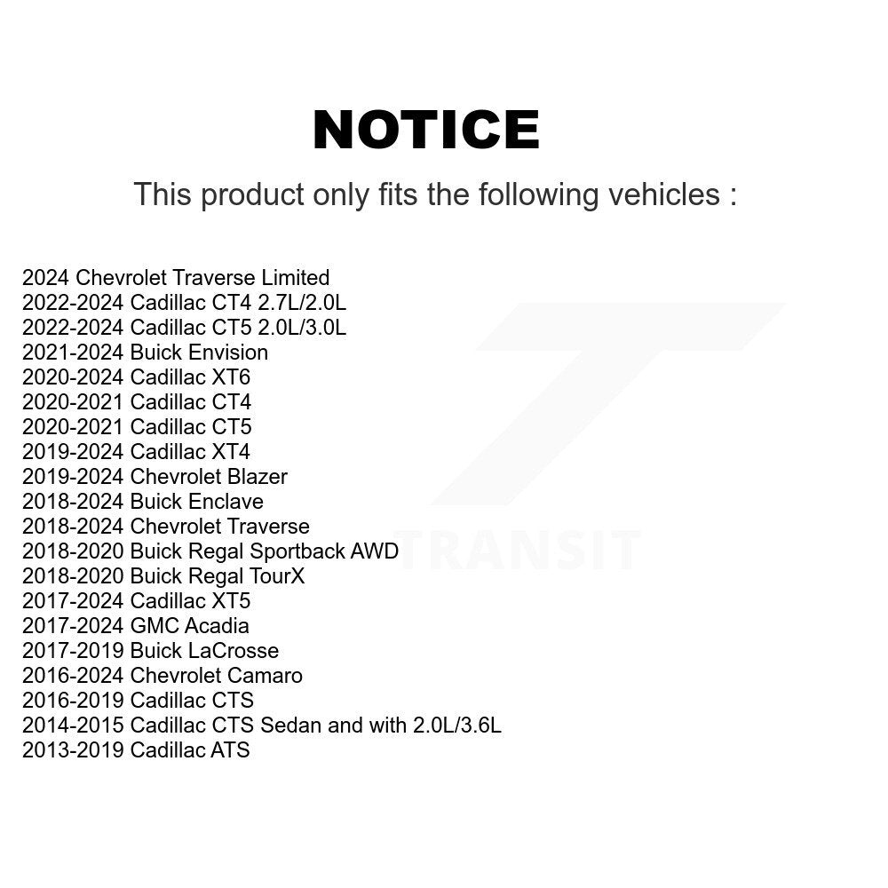 Kit de liaison de barre stabilisatrice de Suspension arrière, pour Cadillac Chevrolet Buick XT5 GMC XT