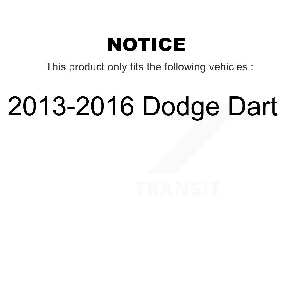Kit de liaison de barre stabilisatrice de Suspension avant pour Dodge Dart 2013 – 2016 TOR-K750691