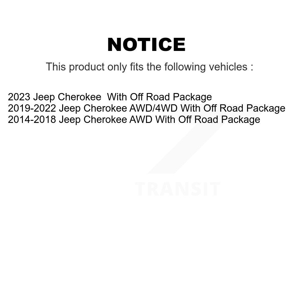 Kit de liaison de barre stabilisatrice de Suspension arrière gauche pour Jeep Cherokee TOR-K750713