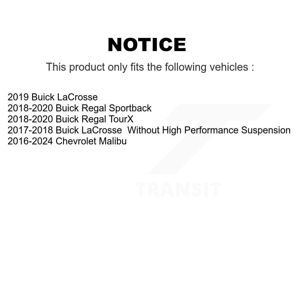 Kit de lien de barre stabilisatrice de Suspension avant gauche pour Chevrolet Malibu Buick Regal