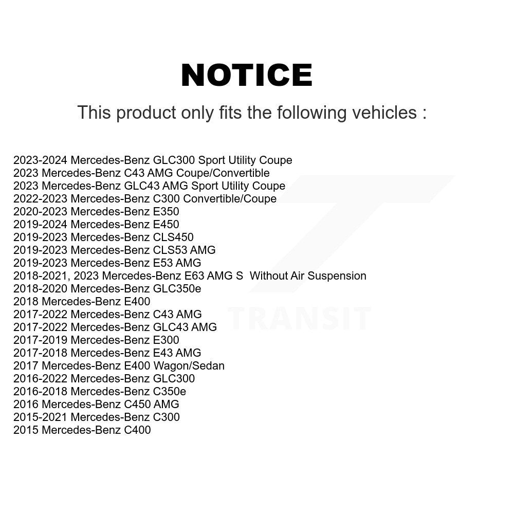 Kit de liaison de barre stabilisatrice de Suspension arrière gauche, pour Mercedes-Benz GLC300 C300 C43