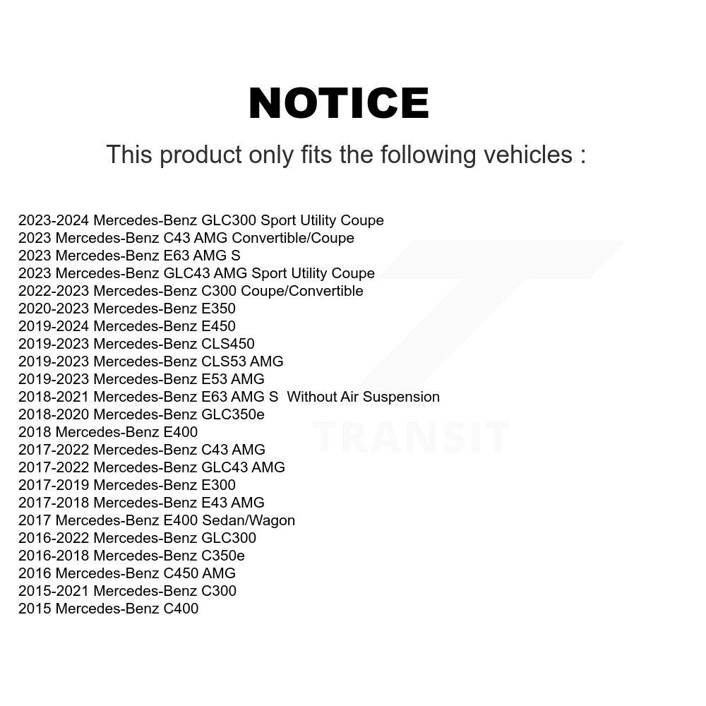 Kit de liaison de barre stabilisatrice de Suspension arrière droite, pour Mercedes-Benz GLC300 C300 C43