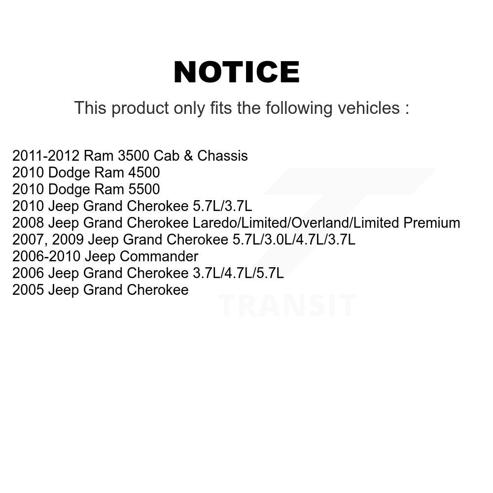 Kit de liaison de barre stabilisatrice de Suspension arrière, pour Jeep Grand Cherokee Ram 3500 Dodge
