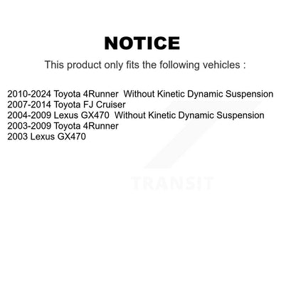 Kit de liaison de barre stabilisatrice de Suspension arrière, pour Toyota 4Runner FJ Cruiser Lexus