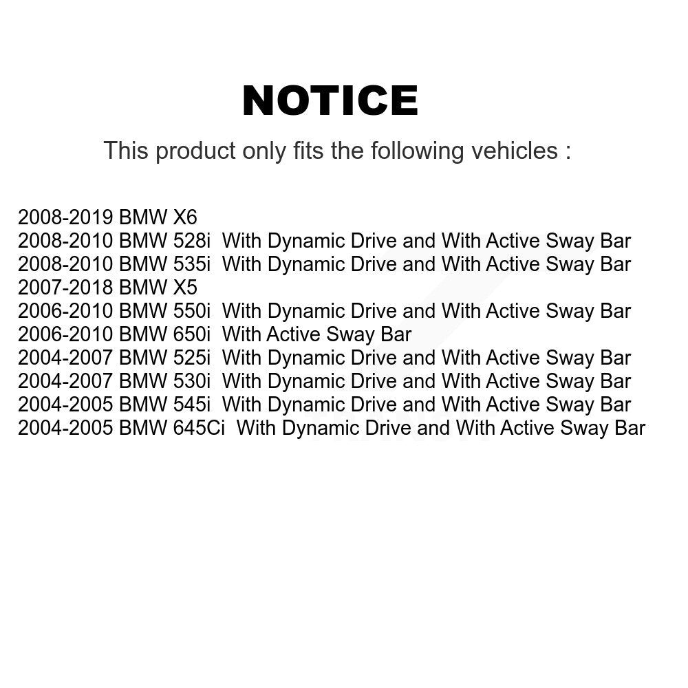 Kit de liaison de barre stabilisatrice de Suspension arrière, pour BMW X5 X6 530i 650i 525i 645Ci 528i