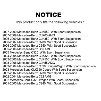 Kit de liaison de barre stabilisatrice de Suspension avant, pour Mercedes-Benz C230 C240 C280 CLK35