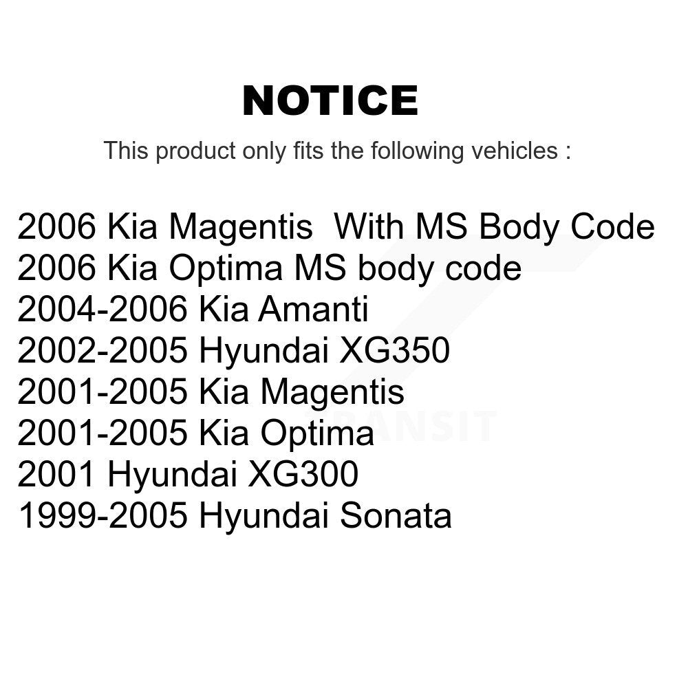Rotule de Suspension inférieure avant, pour Hyundai Sonata Kia Amanti Optima XG350