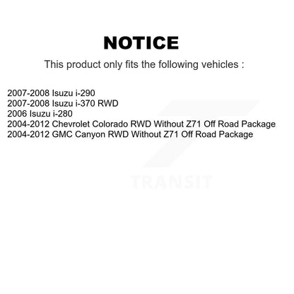Kit de liaison de barre stabilisatrice de Suspension avant, pour Chevrolet Colorado GMC Canyon Isuz