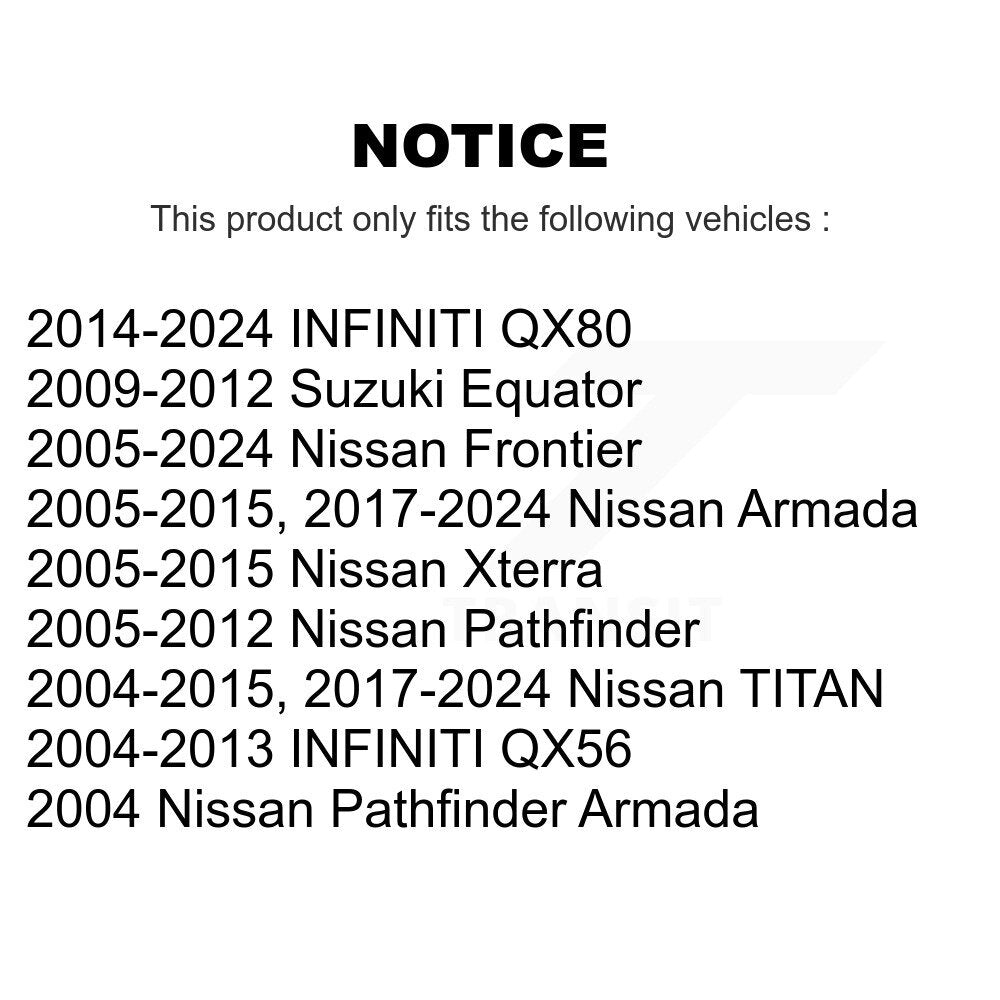 Rotule de Suspension inférieure avant pour Nissan Frontier TITAN Pathfinder Xterra