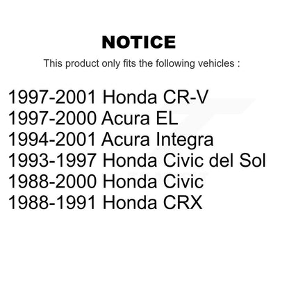 Douille de bras oscillant de Suspension arrière, pour Honda Civic CR-V Acura Integra EL del
