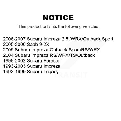 Kit de liaison de barre stabilisatrice de Suspension arrière, pour Subaru Impreza Forester Legacy Saab