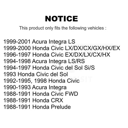 Kit de liaison de barre stabilisatrice de Suspension avant, pour Honda Civic Acura Integra del Sol