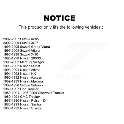Kit de réparation de lien de barre stabilisatrice de Suspension, pour Suzuki Tracker Chevrolet Nissan N