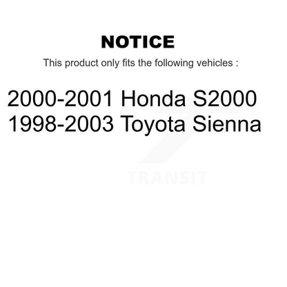 Kit de bagues de barre stabilisatrice de Suspension avant au cadre, pour Toyota Sienna Honda