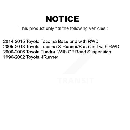 Kit de liaison de barre stabilisatrice de Suspension avant, pour Toyota Tacoma Tundra 4Runner
