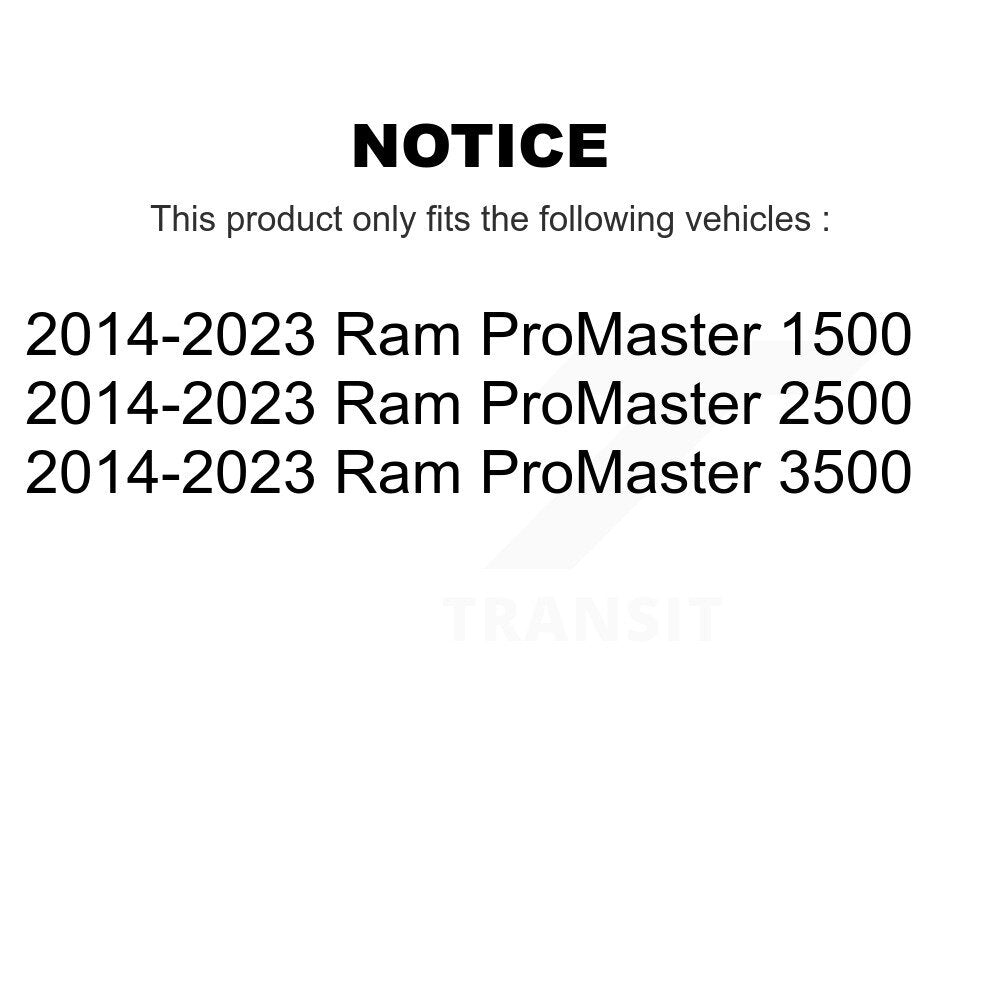 Kit de liaison de barre stabilisatrice de Suspension avant, pour Ram ProMaster 2500 3500 1500