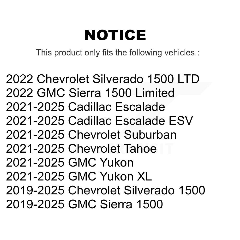 Joint de balle de suspension inférieure avant pour GMC Chevrolet Silverado 1500 Sierra Yukon