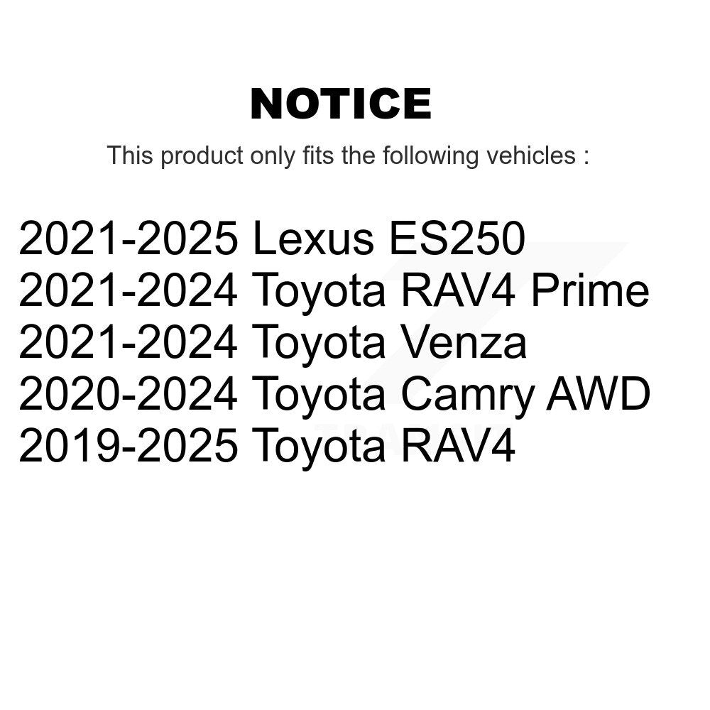 Kit de liaison de barre de stabilisation de suspension arrière pour Toyota RAV4 Camry Prime Venza Lexus